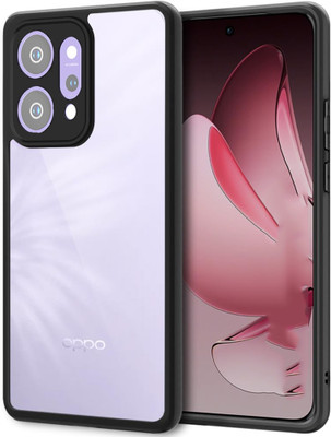 Micvir Back Cover for Oppo Reno 14 Pro 5G(Transparent, Black, Shock Proof, Pack of: 1)