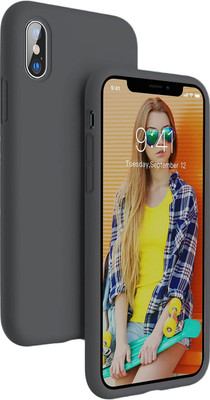 fi-yonity Back Cover for Apple iPhone XS Max(Grey, Flexible, Silicon, Pack of: 1)