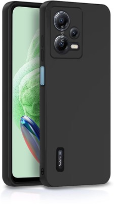 WAREVA Back Cover for Mi Redmi Note 12 5G(Black, Grip Case, Silicon, Pack of: 1)