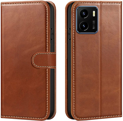 Forego Back Cover for Vivo Y15C(Brown, Cases with Holder, Pack of: 1)