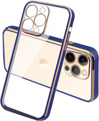 KARWAN Back Cover for Apple iPhone 11 Pro(Blue, Gold, Transparent, Shock Proof, Silicon, Pack of: 1)
