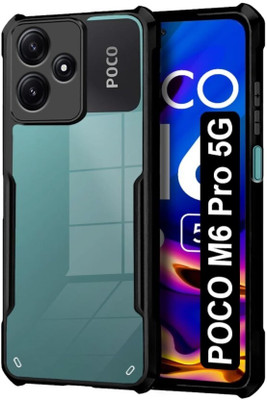 SRT Back Cover for Poco M6 Pro 5G(Black, Pack of: 1)