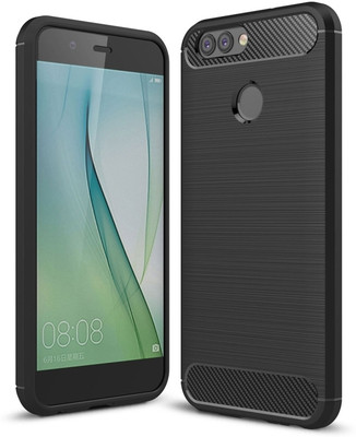 SmartLike Back Cover for Huawei Nova 2 Plus(Black, Shock Proof, Silicon, Pack of: 1)