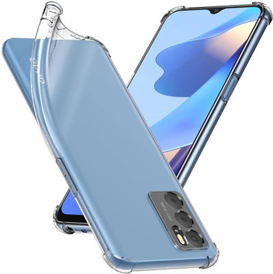 AIZLO Back Cover for OPPO A16(Transparent, Camera Bump Protector, Silicon, Pack of: 1)