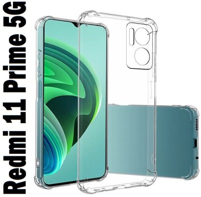 welldesign Back Cover for Redmi 11 Prime 5G(Transparent, Shock Proof, Silicon, Pack of: 1)