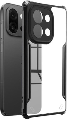 DMJHP Back Cover for Itel A90(Transparent, Camera Bump Protector, Pack of: 1)