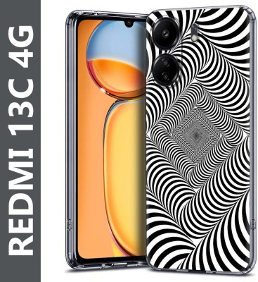 Flipkart SmartBuy Back Cover for Redmi 13C 4G(Black, White, Grip Case, Silicon, Pack of: 1)