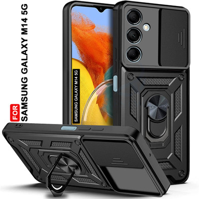 AESTMO Back Cover for Samsung Galaxy M14 5G(Black, Slider, Pack of: 1)