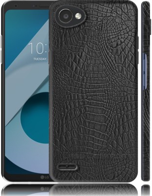 CASE CREATION Back Cover for LG Q6 5.5-Inch(Black, Grip Case, Pack of: 1)