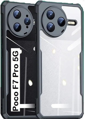 PROLEVEL Back Cover for POCO F7 PRO 5G -F6(Black, Camera Bump Protector, Pack of: 1)