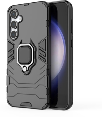 KartV Back Cover for Samsung S23 FE(Black, Silver, Camera Bump Protector, Pack of: 1)