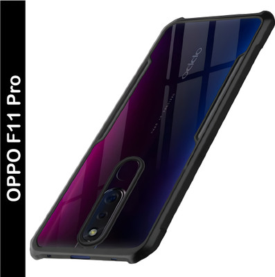 ADI Creations Back Cover for OPPO F11 PRO(Black, Camera Bump Protector, Pack of: 1)