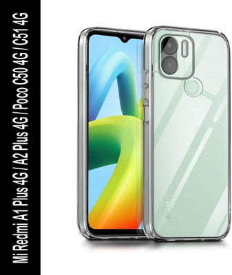 Flipkart SmartBuy Back Cover for Mi Redmi A1 Plus, Mi Redmi A2 Plus, Poco C50, Poco C51(Transparent, Silicon, Pack of: 1)