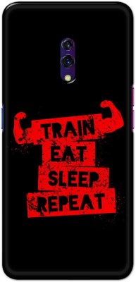 NDCOM Back Cover for Oppo K3 Train Eat Sleep Repeat Printed(Multicolor, Hard Case, Pack of: 1)