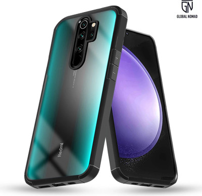 GLOBAL NOMAD Back Cover for Redmi Note 8 Pro 4G(Black, Shock Proof, Pack of: 1)