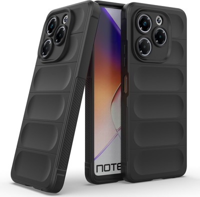 GLOBAL NOMAD Back Cover for Infinix Note 40X 5G(Black, 3D Case, Silicon, Pack of: 1)