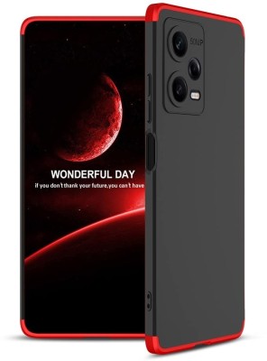 BVR Back Cover for Redmi Note 12 Pro 5G (Red& Black, Camera Bump Protector, Pack of: 1)(Red, Pack of: 1)