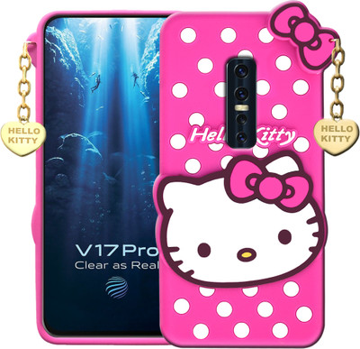 SMARTPOCKET Back Cover for Vivo V17 Pro(Pink, 3D Case, Pack of: 1)