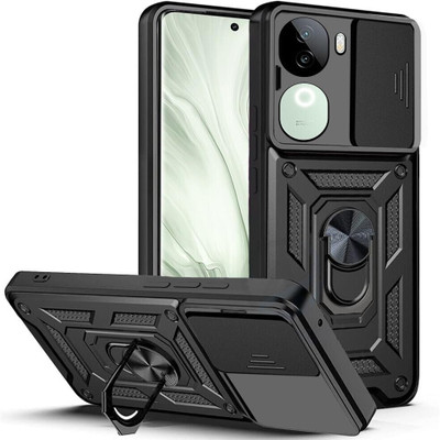 Kypo Back Cover for vivo V40e 5G(Black, Slider, Pack of: 1)