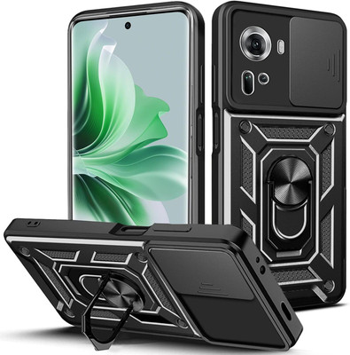 Kypo Back Cover for Oppo Reno 11 5G(Black, Slider, Pack of: 1)