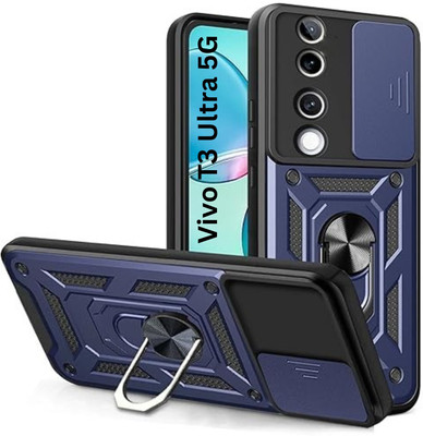 KWINE CASE Back Cover for Vivo T3 Ultra 5G(Blue, Rugged Armor, Pack of: 1)