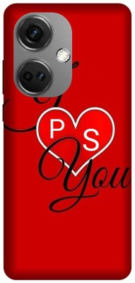 3D U PRINT Back Cover for OnePlus Nord CE 3 5G,CPH2569,PS,P LOVE S,PS NAME,PS LETTER,PS ALPHABET(Red, Hard Case)