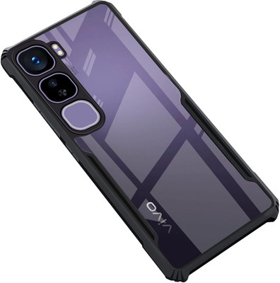 TESPARK Back Cover for Vivo Y400 Pro 5G(Black, Grip Case, Pack of: 1)