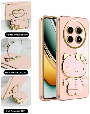 RESOURIS Back Cover for OPPO F29, OPPO F29 5G(Pink, Gold, Cases with Holder, Pack of: 1)