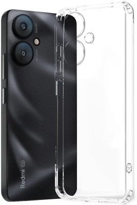 THE JUMP START STORE Back Cover for Redmi 13C (5G) Crystal Clear Soft Silicon 360° Lightweight Bumper Flexible Case(Transparent, Dual Protection, Silicon, Pack of: 1)