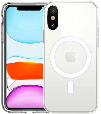 Digilett Back Cover for Apple iPhone XS Max(Transparent, Magsafe, Silicon, Pack of: 1)