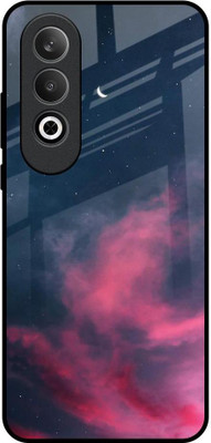 QRIOH Glass Back Cover for OnePlus Nord CE4 5G(Multicolor, Grip Case, Pack of: 1)