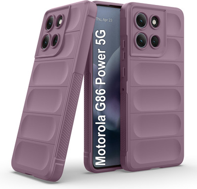 Zapcase Back Cover for Motorola G86 Power 5G(Purple, 3D Case, Silicon, Pack of: 1)