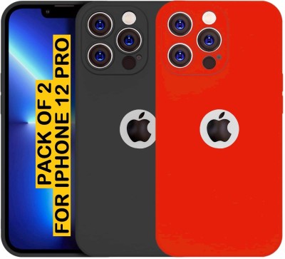 PUNAK Back Cover for Apple iPhone 14 Pro(Multicolor, Camera Bump Protector, Silicon, Pack of: 2)