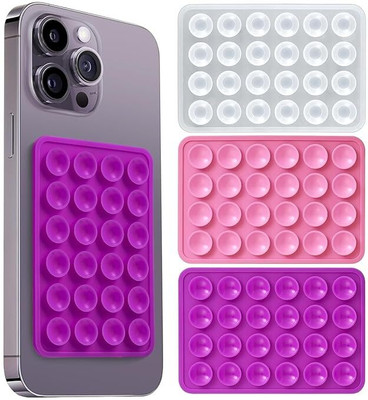 Khitoliyas Single Sided Mobile Grip Silicon For All Mobiles Pack of 3 Mobile Holder