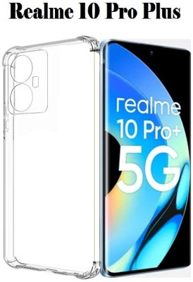 ASVALBUY Bumper Case for Realme 10 Pro Plus 5G, Realme 10 Pro +(Transparent, Shock Proof, Silicon, Pack of: 1)