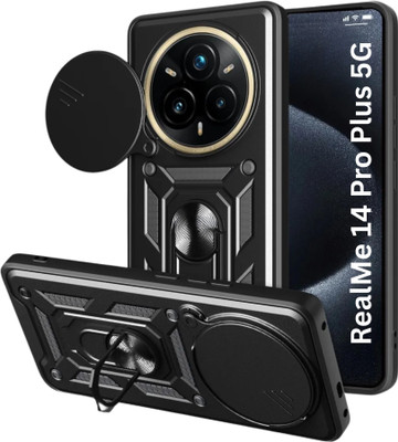 Fablue Back Cover for RealMe 14 Pro Plus 5G(Black, Rugged Armor, Pack of: 1)