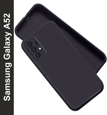 Artistque Back Cover for Samsung Galaxy A52(Black, Flexible, Silicon, Pack of: 1)