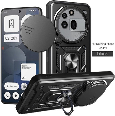 YUWOO Back Cover for Nothing Phone (3a) Pro 5G, Nothing Phone 3A Pro, Nothing Phone 3a Pro(Black, Shock Proof, Pack of: 1)