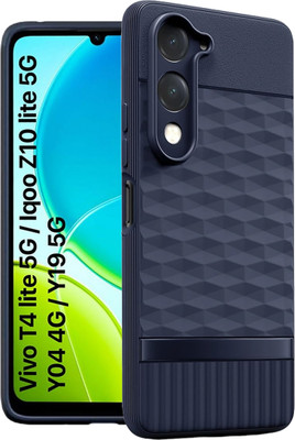 GoldKart Back Cover for VIVO T4 Lite 5G, iQOO Z10 Lite 5G(Blue, Shock Proof, Silicon, Pack of: 1)