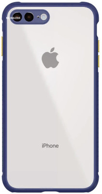 MOBILOVE Back Cover for Apple iPhone 7 Plus / iPhone 8 Plus | Miqilin Series Shock Proof Smooth Hard Bumper Case(Blue, Camera Bump Protector, Pack of: 1)