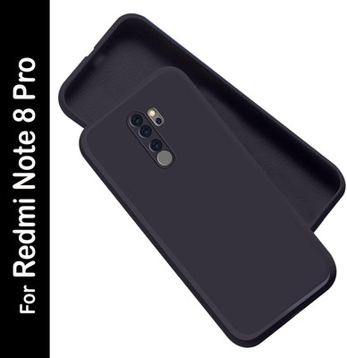 Artistque Back Cover for Mi Redmi Note 8 Pro(Black, Matte Finish, Silicon, Pack of: 1)