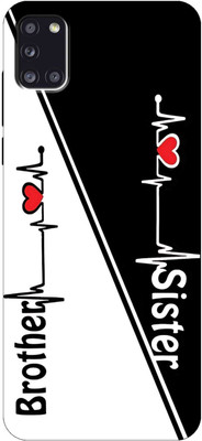 KoversKart Back Cover for SAMSUNG GALAXY A31 Brother Sister Love Printed Mobile Case(Multicolor, Flexible, Silicon, Pack of: 1)