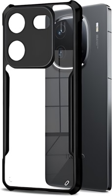 ALONZO Front & Back Case for Vivo T3 Pro 5G, iQOO Z9s Pro 5G, Back Case(Transparent, Black, Shock Proof, Pack of: 1)