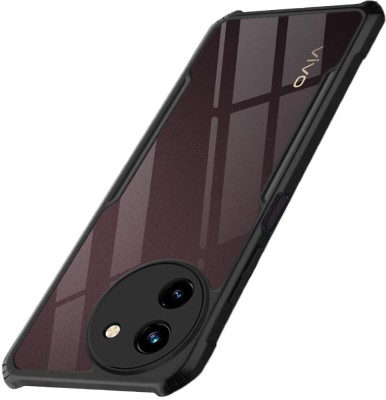 VLMBR BACK COVER Back Cover for Transparent Back Cover Case for Vivo T3X 5G(Black, Silicon, Pack of: 1)