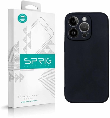 Sprig Back Cover for iPhone 14 Pro(Black, Shock Proof, Pack of: 1)