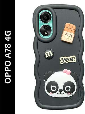 Hive Back Cover for Oppo A78 4G(Black, Grip Case, Silicon, Pack of: 1)