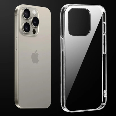 KLAH Back Cover for Apple iPhone 15 Pro Max, Crystal Clear Hard Back Anti-Yellowing Phone Case(Transparent, Hard Case, Pack of: 1)