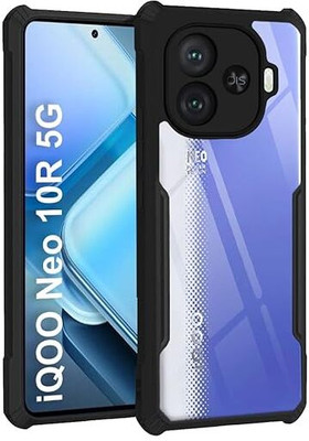KWINE CASE Back Cover for iQOO Neo 10R 5G(Black, Shock Proof, Pack of: 1)