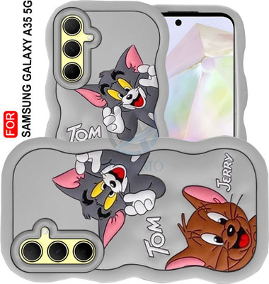 AESTMO Back Cover for Samsung Galaxy A35 5G(Grey, 3D Case, Silicon)