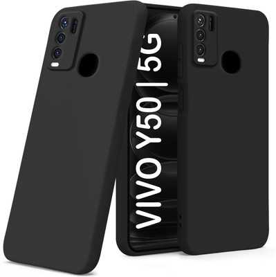 TRUEUPGRADE Back Cover for Vivo Y50, Vivo Y30(Black, Flexible, Silicon, Pack of: 1)